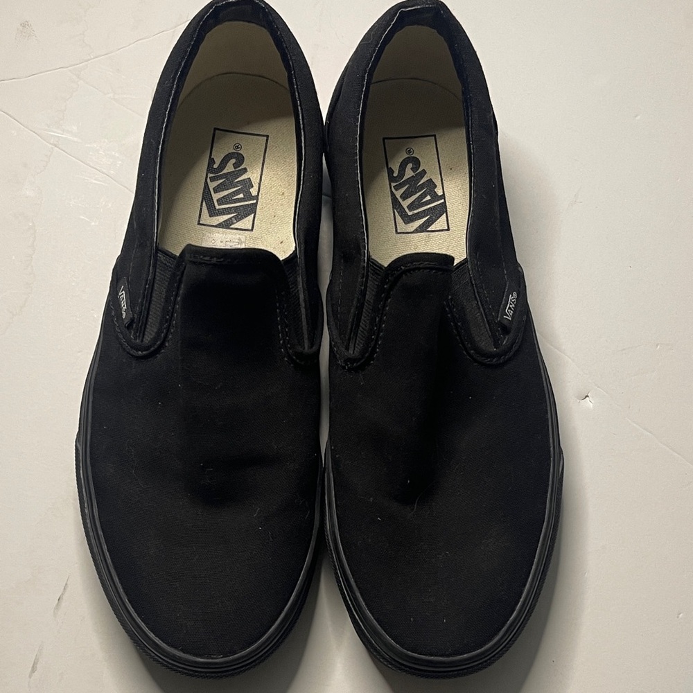 Vans Black Slip-On Canvas Sneakers